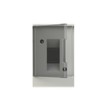 BEF402102 basic E Flush Mounted Transparent Grey Door 2 Module ; BEF402102