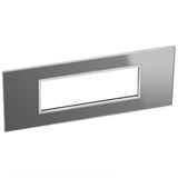 Arteor Surround Plate 6 Module Square Reflective Stainless Steel