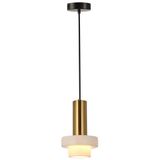 Pendant Lamp Gold+White H:230 Marble