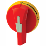 Handle S0 for external operation, IP65, Red&Yellow,  Indication I-0