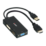 HDMI to DisplayPort, DVI & VGA Converter Connects a single HDMI® device to DisplayPort, DVI or VGA Displays