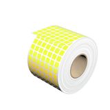 Device marking, Self-adhesive, halogen-free, 8 mm, Polyester, yellow