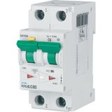 RCD/MCB combination, 6 A, 30 mA, MCB trip characteristic: C, 2p, RCD trip characteristic: AC