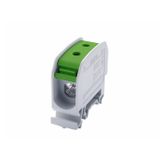 STB 16 Rail-mounted terminal block Al/Cu 87110 SIMBLOCK green