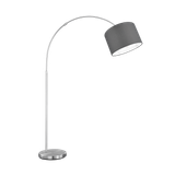 Hotel floor lamp curve E27 grey