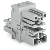 h-distribution connector 2-pole Cod. B gray