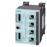 SCALANCE X204IRT PRO managed IE IRT switchdegree of protection IP65/67 4x 10/100 Mbit/s Push-pull RJ45 ports error signaling contactset button; redund