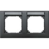 M-PLAN frame, can be labeled twice, horizontal installation, anthracite