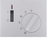 Centre plate for thermostat, pivoted, setting knob, K.5, al., matt, la