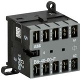 B6-40-00-F-01 Mini Contactor 24 V AC - 4 NO - 0 NC - Flat-Pin Connections