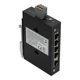 852-1111/000-001 Industrial-ECO-Switch; 5-port 1000Base-T; black