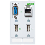 MODLINK  DATA  INSERT 2xUSB fem./fem. + 1xRJ45 + 1xSUB-D15 fem./male