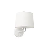 MONTREAL WHITE WALL LAMP WHITE LAMPSHADE