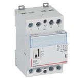 Power contactor CX³ - with 24 V~ coll and handle - 4P - 400 V~ - 40 A