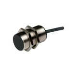 Proximity switch, E57 Global Series, 1 N/O, 3-wire, 10 - 30 V DC, M30 x 1.5 mm, Sn= 10 mm, Flush, NPN, Metal, 2 m connection cable