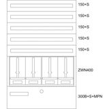 BP-U-3S-BN-1000/15-4Z Eaton xEnergy Basic meter cabinet equipped