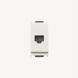 RJ12 phone jack 6/6 white