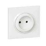 2P well socket 16A dooxie one delivered with white square plate and claws