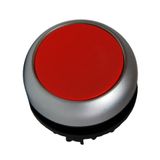 Push-button flat, stay-put, red