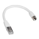 Patch cord 1 coaxial end and 1 RJ45 end - length 0.3m