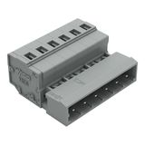1-conductor male connector CAGE CLAMP® 2.5 mm² gray