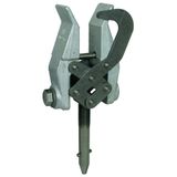 Phase screw clamp with safety bow D 10-32mm with T pin shaft