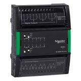 SpaceLogic Controller I/O module, 8 universal inputs, 4 analog voltage outputs, hand control/override switches