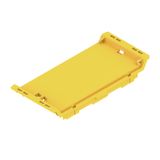 Cover, IP20 in installed state, Plastic, Traffic yellow, Width: 45 mm