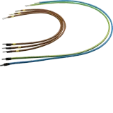 Outgoing wiring harness, univ.Z, 16 mm², 5P., L1,2,3,N, PE=575, 575, 575, 950, 950, H/S