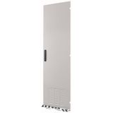 Cable connection area door, ventilated, for HxW = 2000 x 550 mm, IP42, grey