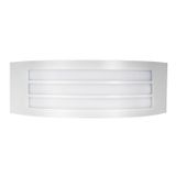 White Aluminium White Acrylic Diffuser LED E27 1x12 Watt 220-240 Volt Bulb Excluded IP44 L: 30.5 W: 9 H: 10.5 cm