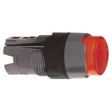 Head for illuminated push button, Harmony XB6, red projecting pushbutton Ø 16 spring return 12...24 V