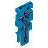 End module for 1-conductor female connector CAGE CLAMP® 4 mm² blue