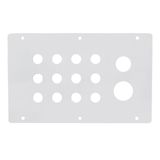 Cable entry gland plate WST with 12xM16, 1xM25, 1xM32