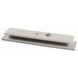 Top plate for OpenFrame, ventilated, W=425mm, IP31, grey