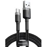 Cable USB A plug - USB C plug 2.0m QC3.0 grey+black BASEUS