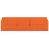 End and intermediate plate 2.5 mm thick orange