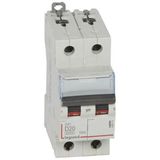 DX³6000 10kA high inlet and low outlet 2P screw circuit breaker 230V~ to 400V~ - 20A - D curve - 2 modules