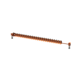 QR8PC3012 Horizontal PE busbar, 12 mm x 800 mm x 10 mm