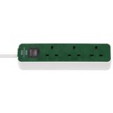Ecolor exstension lead 3-way white/green 3m H05VV-F3G1,5 *GB*