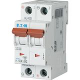 Miniature circuit breaker (MCB), 4 A, 2p, characteristic: C, DC