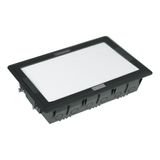 Underfloor boxes 24/30 mod.-compart. cover with customiz. ergonomic handle