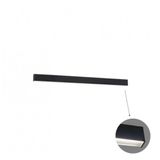 Linear Wall Lamp L580 4000K Black Microprismatic D