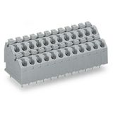 Double-deck PCB terminal block push-button 1.5 mm² agate gray