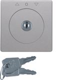Centre plate lock + touch func blind switch, key remov, Q.1/Q.3, alu v