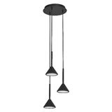 DECOR FUJI 3XPENDANT PL 13W 830 BK LEDV