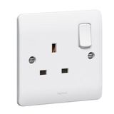 Socket outlet Synergy - 1 gang switched - 13 A 250 V~ - white