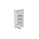 Compact distribution board-flush mounting, 3-rows, flush sheet steel door