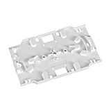 FO Splice cassette, w/o cover, w/o comb, stackable, white