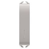 ONE-WAY SWITCH 1P 250V ac - 10AX ILLUMINABLE - WITH DIFFUSER - 1/2 MODULE - NATURAL SATIN BEIGE - CHORUSMART
